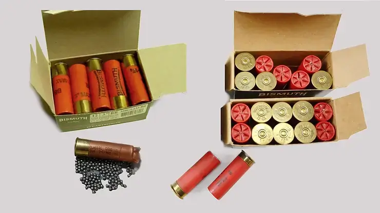 A variety of different Bismuth non-toxic hunting shotgun shells